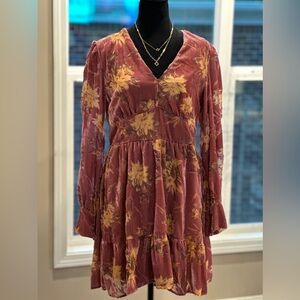 Dress by Fate, 34 inches long, v neck.